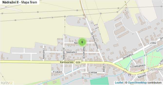 Nádražní II - mapa firem