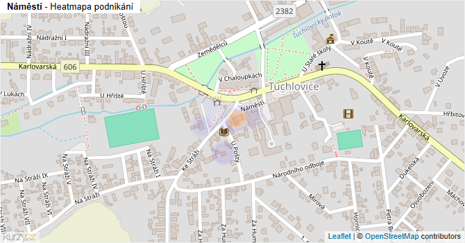 Náměstí - mapa podnikání