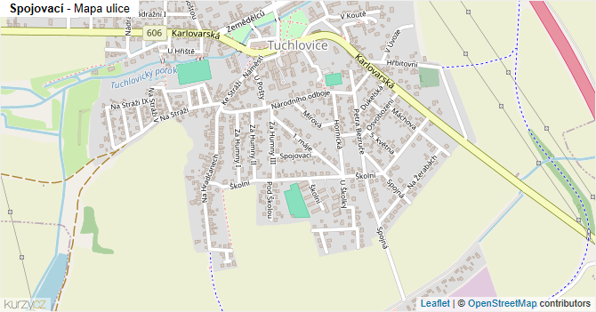 Spojovací - mapa ulice