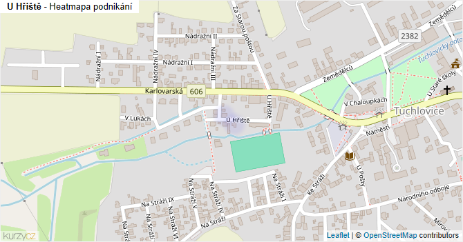 U Hřiště - mapa podnikání