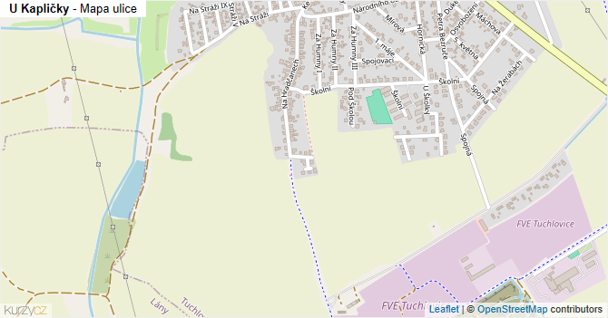 U Kapličky - mapa ulice