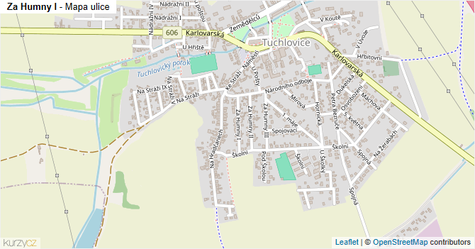Za Humny I - mapa ulice