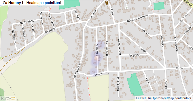 Za Humny I - mapa podnikání