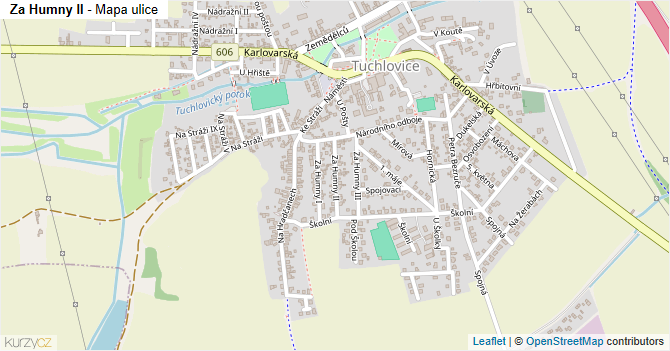 Za Humny II - mapa ulice