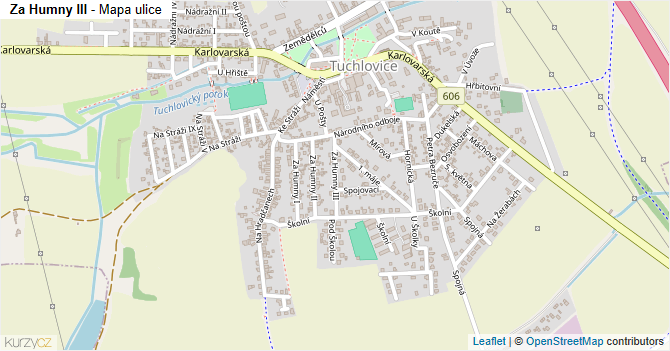 Za Humny III - mapa ulice