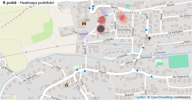 K poště - mapa podnikání