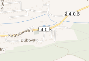 Ke Studánce v obci Tuchoměřice - mapa ulice