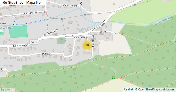 Ke Studánce - mapa firem