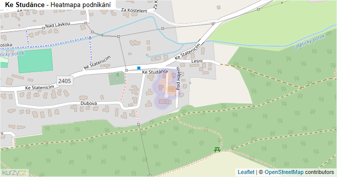 Ke Studánce - mapa podnikání