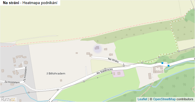 Na stráni - mapa podnikání