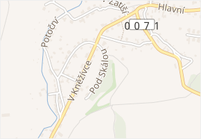 Pod Skálou v obci Tuchoměřice - mapa ulice