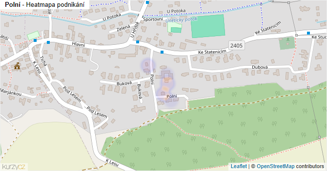 Polní - mapa podnikání