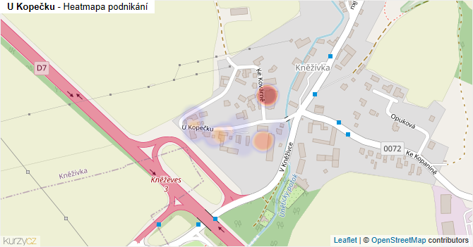 U Kopečku - mapa podnikání