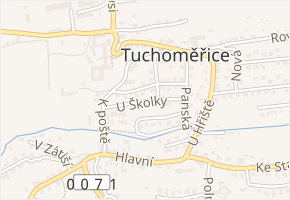U Školky v obci Tuchoměřice - mapa ulice