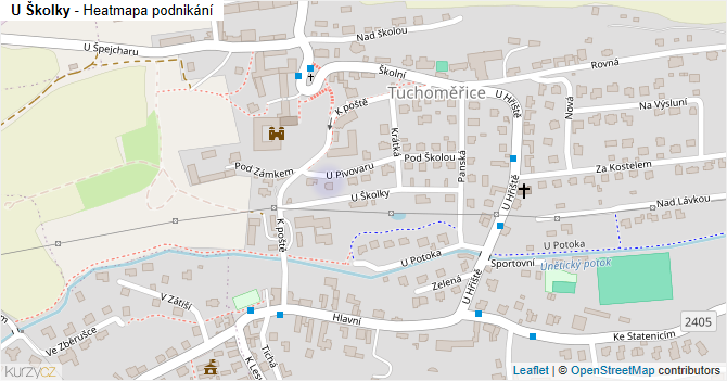 U Školky - mapa podnikání