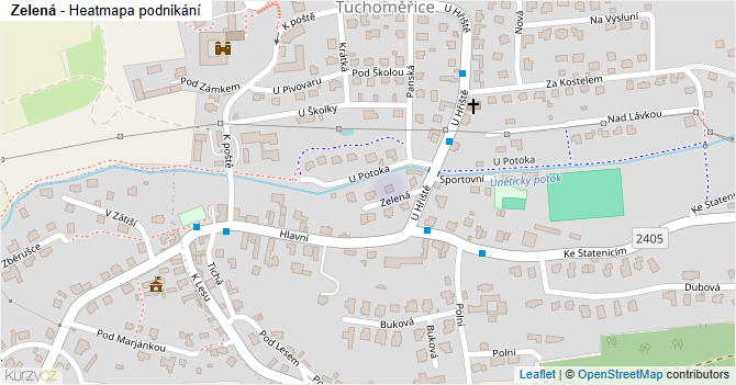 Zelená - mapa podnikání