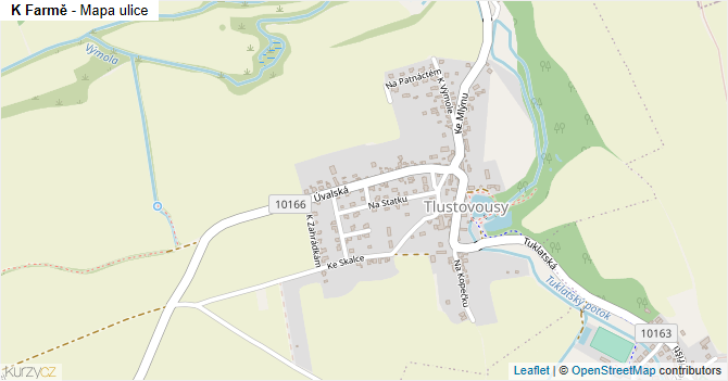 K Farmě - mapa ulice
