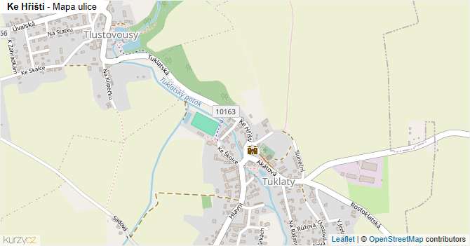 Ke Hřišti - mapa ulice