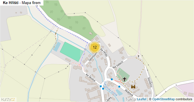 Ke Hřišti - mapa firem