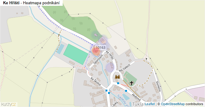Ke Hřišti - mapa podnikání