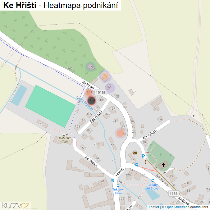 Mapa Ke Hřišti - Firmy v ulici.