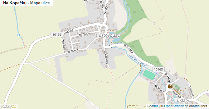 Na Kopečku - mapa ulice