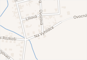 Na Vyhlídce v obci Tuklaty - mapa ulice