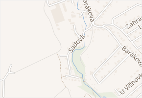 Sadová v obci Tuklaty - mapa ulice