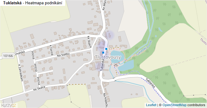Tuklatská - mapa podnikání
