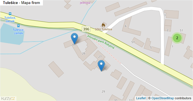 Tulešice - mapa firem