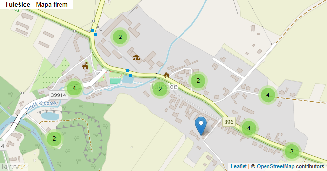 Tulešice - mapa firem