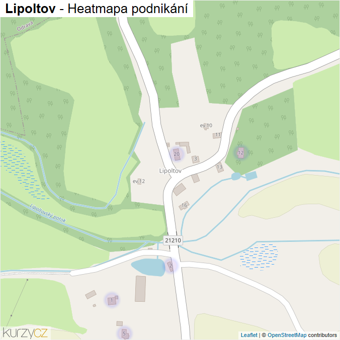 Mapa Lipoltov - Firmy v části obce.
