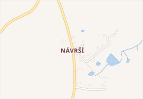Návrší v obci Tuřany - mapa části obce