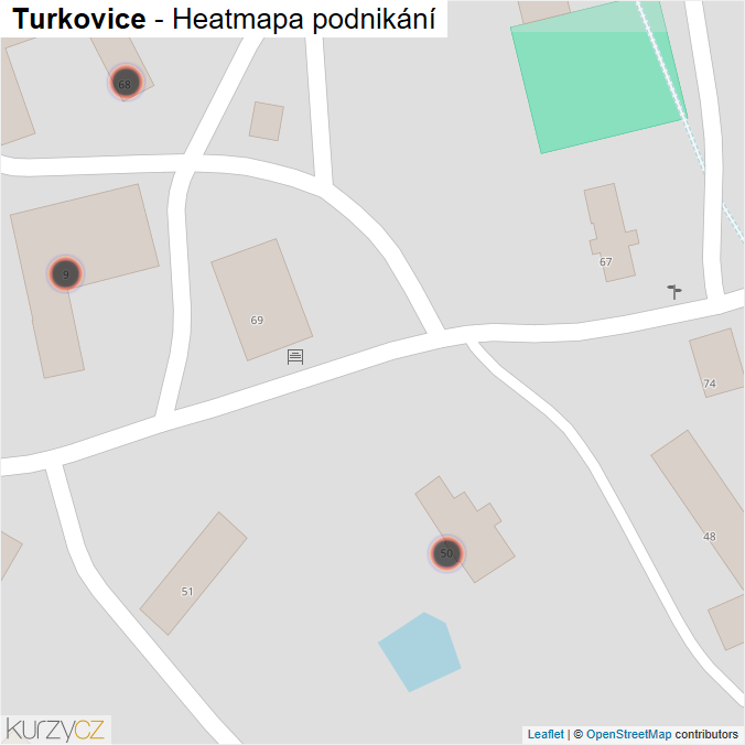 Mapa Turkovice - Firmy v obci.