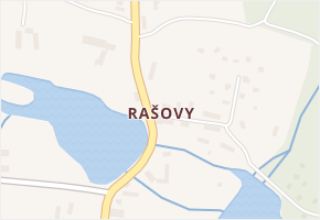 Rašovy v obci Turkovice - mapa části obce