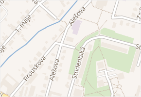 Alešova v obci Turnov - mapa ulice