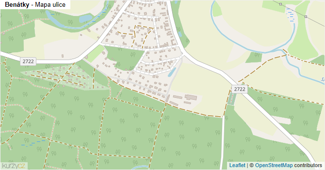 Benátky - mapa ulice