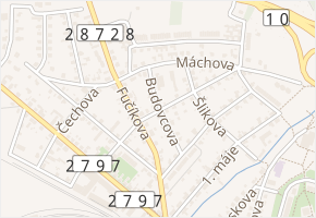Budovcova v obci Turnov - mapa ulice