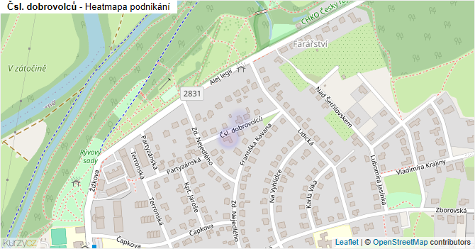 Čsl. dobrovolců - mapa podnikání