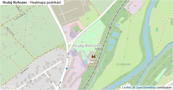Hrubý Rohozec - mapa podnikání