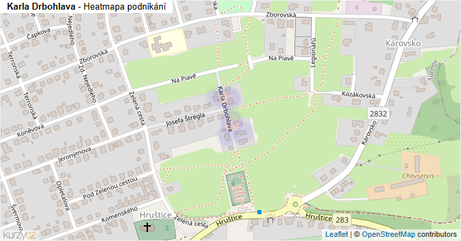 Karla Drbohlava - mapa podnikání