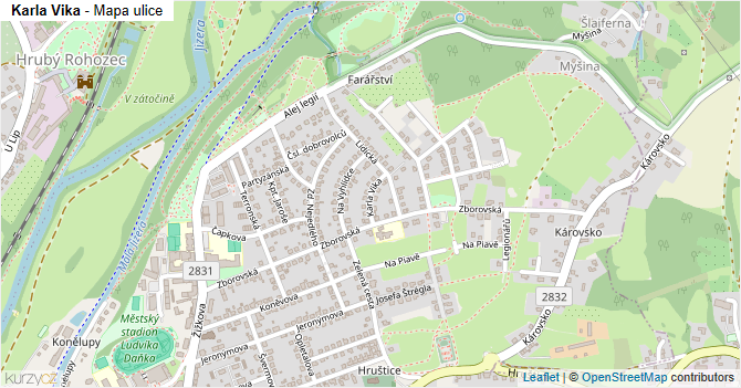 Karla Vika - mapa ulice
