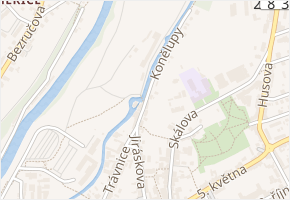Konělupy v obci Turnov - mapa ulice