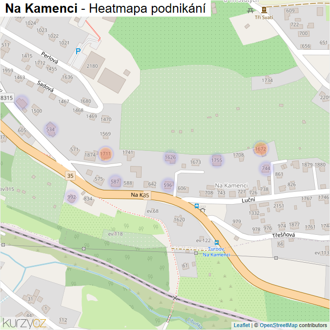 Mapa Na Kamenci - Firmy v ulici.
