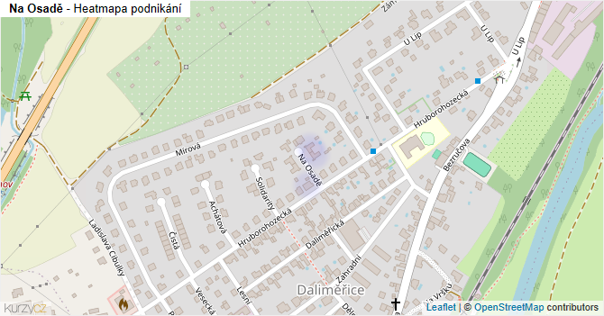 Na Osadě - mapa podnikání
