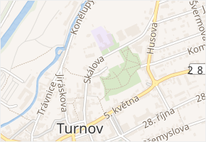 Na Sboře v obci Turnov - mapa ulice