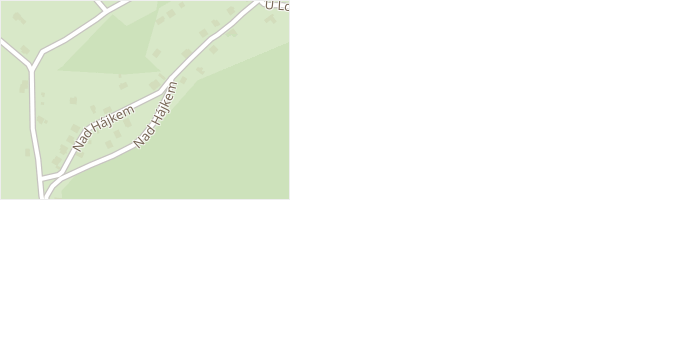 Nad Hájkem v obci Turnov - mapa ulice