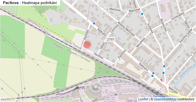Pacltova - mapa podnikání