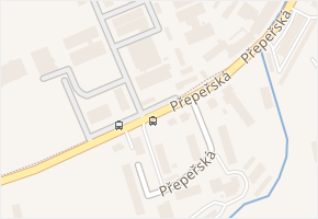 Přepeřská v obci Turnov - mapa ulice