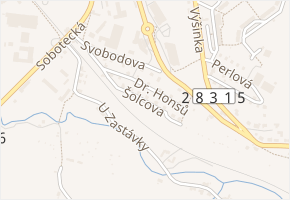 Šolcova v obci Turnov - mapa ulice